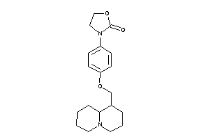 3-[4-(quinolizidin-1-ylmethoxy)phenyl]oxazolidin-2-one