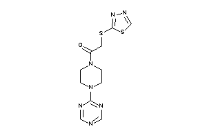 1-[4-(s-triazin-2-yl)piperazino]-2-(1,3,4-thiadiazol-2-ylthio)ethanone