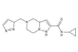 N-cyclopropyl-5-(3H-pyrazol-3-ylmethyl)-3a,4,6,7-tetrahydro-1H-pyrazolo[1,5-a]pyrazine-2-carboxamide