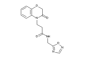 3-(3-keto-1,4-benzoxazin-4-yl)-N-(1,2,4-oxadiazol-5-ylmethyl)propionamide