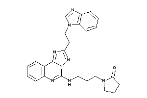 1-[3-[[2-[2-(benzimidazol-1-yl)ethyl]-[1,2,4]triazolo[1,5-c]quinazolin-5-yl]amino]propyl]-2-pyrrolidone