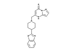 Image of 5-[[4-(1,3-benzoxazol-2-yl)piperidino]methyl]-4H-pyrazolo[1,5-a]pyrimidin-7-one