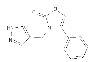 3-phenyl-4-(1H-pyrazol-4-ylmethyl)-1,2,4-oxadiazol-5-one