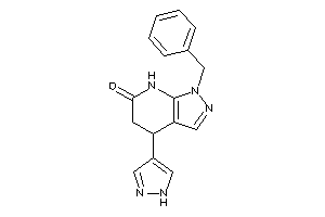 1-benzyl-4-(1H-pyrazol-4-yl)-5,7-dihydro-4H-pyrazolo[3,4-b]pyridin-6-one