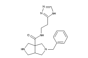 5-benzyl-N-[2-(4H-1,2,4-triazol-3-yl)ethyl]-1,2,3,3a,4,6-hexahydropyrrolo[3,4-c]pyrrole-6a-carboxamide