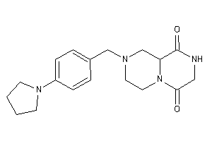 2-(4-pyrrolidinobenzyl)-1,3,4,7,8,9a-hexahydropyrazino[1,2-a]pyrazine-6,9-quinone