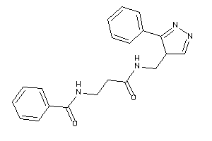 N-[3-keto-3-[(3-phenyl-4H-pyrazol-4-yl)methylamino]propyl]benzamide