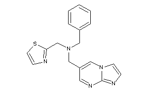 Benzyl-(imidazo[1,2-a]pyrimidin-6-ylmethyl)-(thiazol-2-ylmethyl)amine