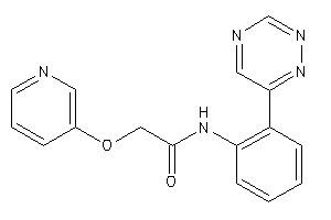 2-(3-pyridyloxy)-N-[2-(1,2,4-triazin-6-yl)phenyl]acetamide