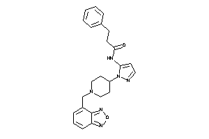 N-[2-[1-(benzofurazan-4-ylmethyl)-4-piperidyl]pyrazol-3-yl]-3-phenyl-propionamide