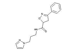 3-phenyl-N-(3-pyrazol-1-ylpropyl)-2-isoxazoline-5-carboxamide