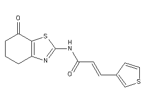 N-(7-keto-5,6-dihydro-4H-1,3-benzothiazol-2-yl)-3-(3-thienyl)acrylamide