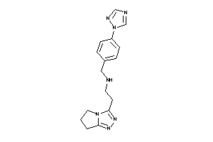 2-(6,7-dihydro-5H-pyrrolo[2,1-c][1,2,4]triazol-3-yl)ethyl-[4-(1,2,4-triazol-1-yl)benzyl]amine