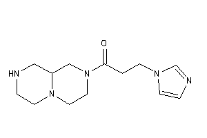 1-(1,2,3,4,6,7,9,9a-octahydropyrazino[1,2-a]pyrazin-8-yl)-3-imidazol-1-yl-propan-1-one