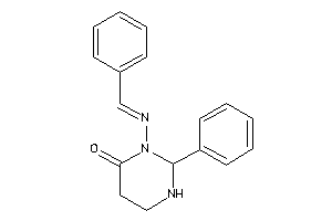 3-(benzalamino)-2-phenyl-hexahydropyrimidin-4-one