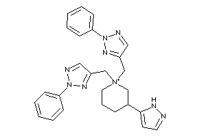 Image of 1,1-bis[(2-phenyltriazol-4-yl)methyl]-3-(1H-pyrazol-5-yl)piperidin-1-ium