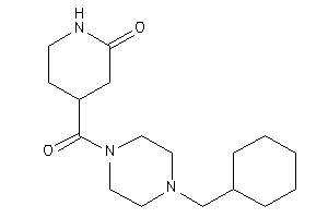 4-[4-(cyclohexylmethyl)piperazine-1-carbonyl]-2-piperidone