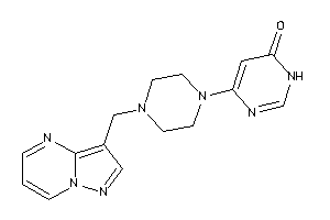 4-[4-(pyrazolo[1,5-a]pyrimidin-3-ylmethyl)piperazino]-1H-pyrimidin-6-one