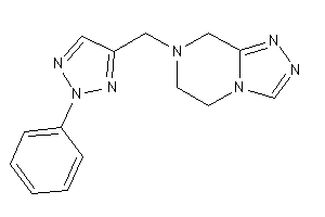 7-[(2-phenyltriazol-4-yl)methyl]-6,8-dihydro-5H-[1,2,4]triazolo[4,3-a]pyrazine