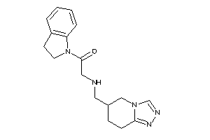 1-indolin-1-yl-2-(5,6,7,8-tetrahydro-[1,2,4]triazolo[4,3-a]pyridin-6-ylmethylamino)ethanone