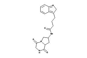 Image of N-(1,4-diketo-2,3,6,7,8,8a-hexahydropyrrolo[1,2-a]pyrazin-7-yl)-4-(2H-indol-3-yl)butyramide