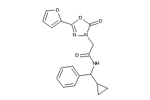 N-[cyclopropyl(phenyl)methyl]-2-[5-(2-furyl)-2-keto-1,3,4-oxadiazol-3-yl]acetamide