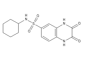 Image of N-cyclohexyl-2,3-diketo-1,4-dihydroquinoxaline-6-sulfonamide