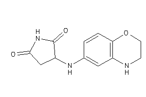 Image of 3-(3,4-dihydro-2H-1,4-benzoxazin-6-ylamino)pyrrolidine-2,5-quinone