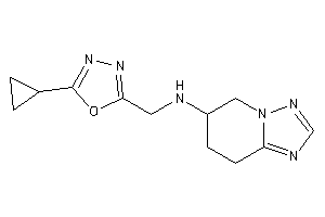 (5-cyclopropyl-1,3,4-oxadiazol-2-yl)methyl-(5,6,7,8-tetrahydro-[1,2,4]triazolo[1,5-a]pyridin-6-yl)amine