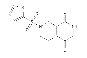 Image of 2-(2-thienylsulfonyl)-1,3,4,7,8,9a-hexahydropyrazino[1,2-a]pyrazine-6,9-quinone