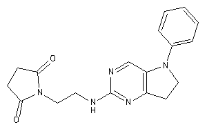 1-[2-[(5-phenyl-6,7-dihydropyrrolo[3,2-d]pyrimidin-2-yl)amino]ethyl]pyrrolidine-2,5-quinone