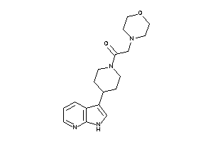 2-morpholino-1-[4-(1H-pyrrolo[2,3-b]pyridin-3-yl)piperidino]ethanone