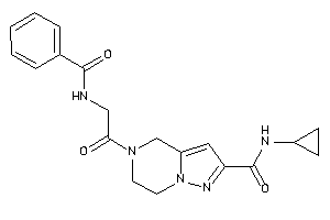 N-cyclopropyl-5-hippuroyl-6,7-dihydro-4H-pyrazolo[1,5-a]pyrazine-2-carboxamide