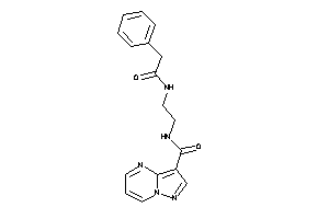 N-[2-[(2-phenylacetyl)amino]ethyl]pyrazolo[1,5-a]pyrimidine-3-carboxamide