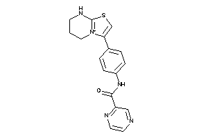 N-[4-(5,6,7,8-tetrahydrothiazolo[3,2-a]pyrimidin-4-ium-3-yl)phenyl]pyrazinamide