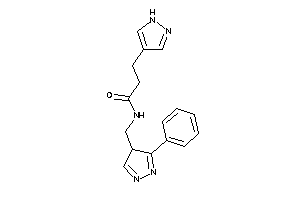 N-[(3-phenyl-4H-pyrazol-4-yl)methyl]-3-(1H-pyrazol-4-yl)propionamide