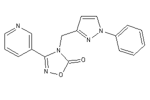 4-[(1-phenylpyrazol-3-yl)methyl]-3-(3-pyridyl)-1,2,4-oxadiazol-5-one