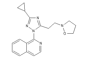 Image of 2-[2-[5-cyclopropyl-2-(1-isoquinolyl)-1,2,4-triazol-3-yl]ethyl]isoxazolidine