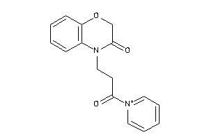 4-(3-keto-3-pyridin-1-ium-1-yl-propyl)-1,4-benzoxazin-3-one