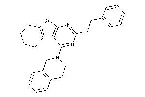 4-(3,4-dihydro-1H-isoquinolin-2-yl)-2-phenethyl-5,6,7,8-tetrahydrobenzothiopheno[2,3-d]pyrimidine