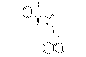 4-keto-N-[2-(1-naphthoxy)ethyl]-1H-quinoline-3-carboxamide