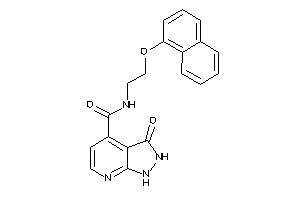 3-keto-N-[2-(1-naphthoxy)ethyl]-1,2-dihydropyrazolo[3,4-b]pyridine-4-carboxamide