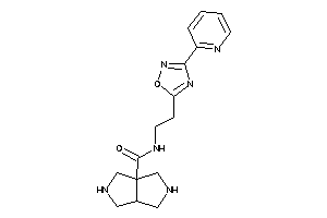 N-[2-[3-(2-pyridyl)-1,2,4-oxadiazol-5-yl]ethyl]-2,3,3a,4,5,6-hexahydro-1H-pyrrolo[3,4-c]pyrrole-6a-carboxamide