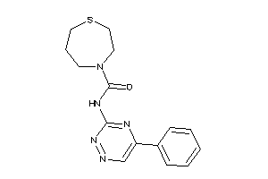 N-(5-phenyl-1,2,4-triazin-3-yl)-1,4-thiazepane-4-carboxamide