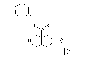 N-(cyclohexylmethyl)-2-(cyclopropanecarbonyl)-1,3,3a,4,5,6-hexahydropyrrolo[3,4-c]pyrrole-6a-carboxamide