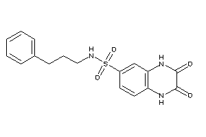 Image of 2,3-diketo-N-(3-phenylpropyl)-1,4-dihydroquinoxaline-6-sulfonamide