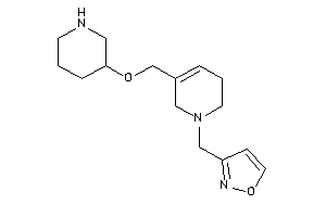 3-[[5-(3-piperidyloxymethyl)-3,6-dihydro-2H-pyridin-1-yl]methyl]isoxazole