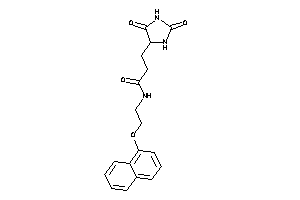 3-(2,5-diketoimidazolidin-4-yl)-N-[2-(1-naphthoxy)ethyl]propionamide