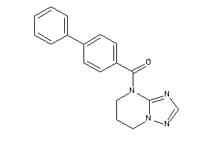 Image of 6,7-dihydro-5H-[1,2,4]triazolo[1,5-a]pyrimidin-4-yl-(4-phenylphenyl)methanone