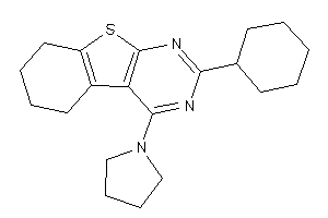 2-cyclohexyl-4-pyrrolidino-5,6,7,8-tetrahydrobenzothiopheno[2,3-d]pyrimidine